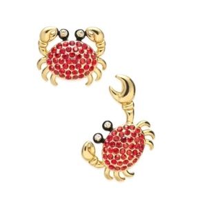 NEW kate spade Pave Crab Stud Earrings
